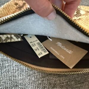Madewell Snakeskin Clutch